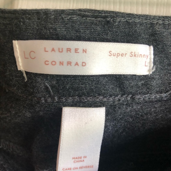 Lauren Conrad Super Skinny Large Gray Work Pants - Picture 5 of 6